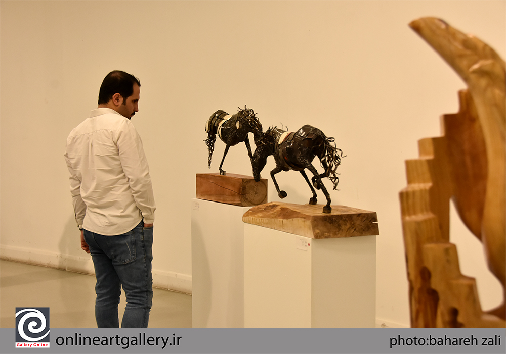 گزارش تصویری ششمین نمایشگاه سالانه انجمن مجسمه‌سازان در خانه هنرمندان ایران (بخش سوم)